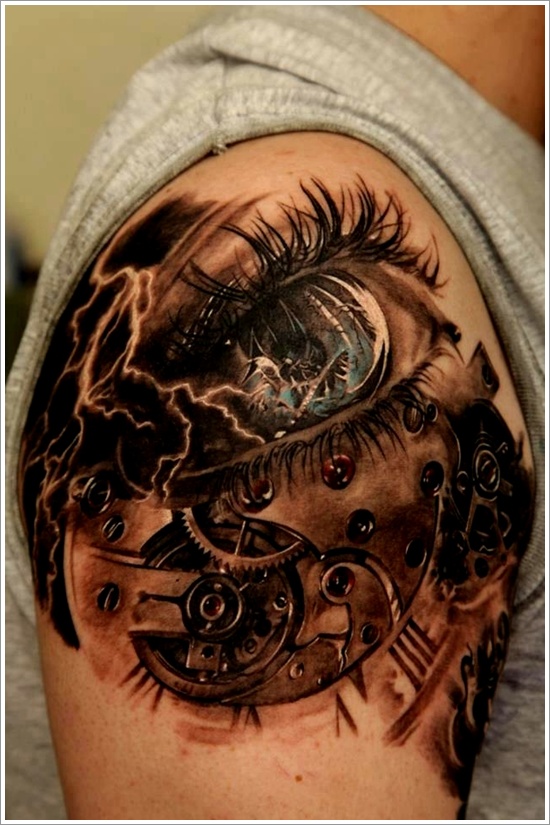 Not so common eye tattoo design, idea 2