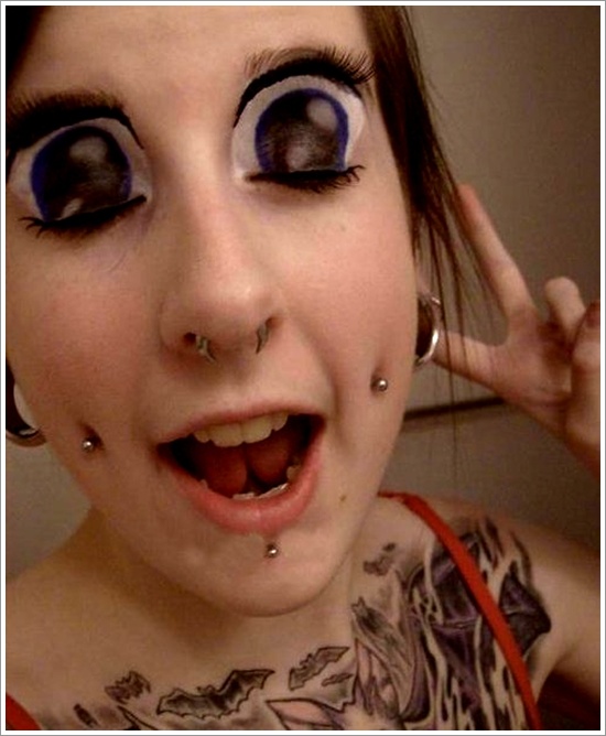 Not so common eye tattoo design, idea 18