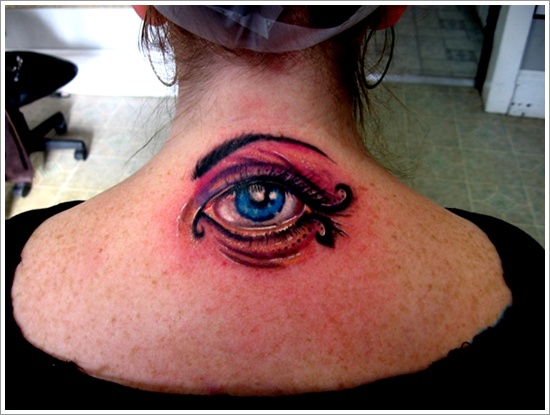 Not so common eye tattoo design, idea 29