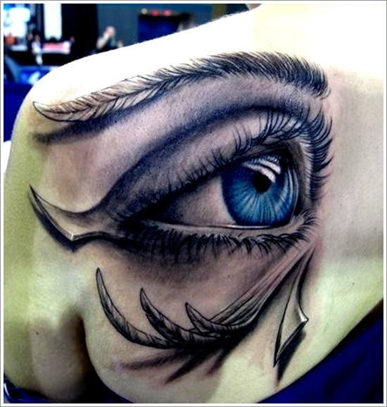 Not so common eye tattoo design, idea 19