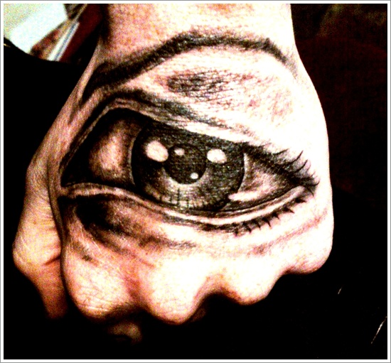Not so common eye tattoo design, idea 9