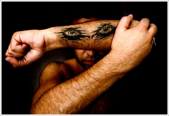 Not so common eye tattoo design, idea 6