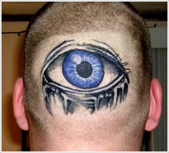 Not so common eye tattoo design, idea 32