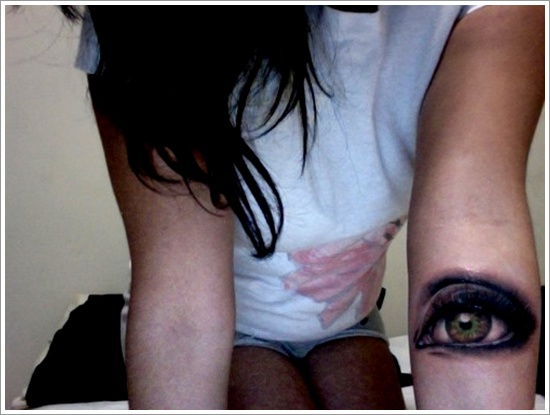 Not so common eye tattoo design, idea 34