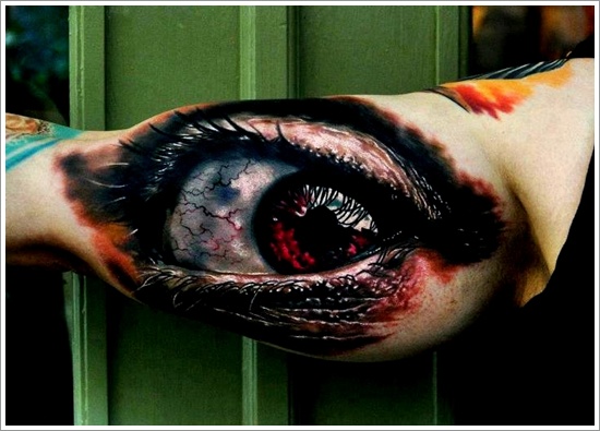 Not so common eye tattoo design, idea 15