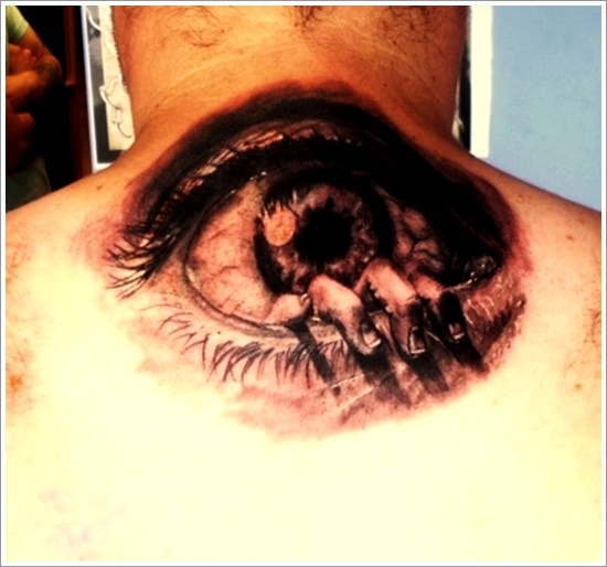 Not so common eye tattoo design, idea 35
