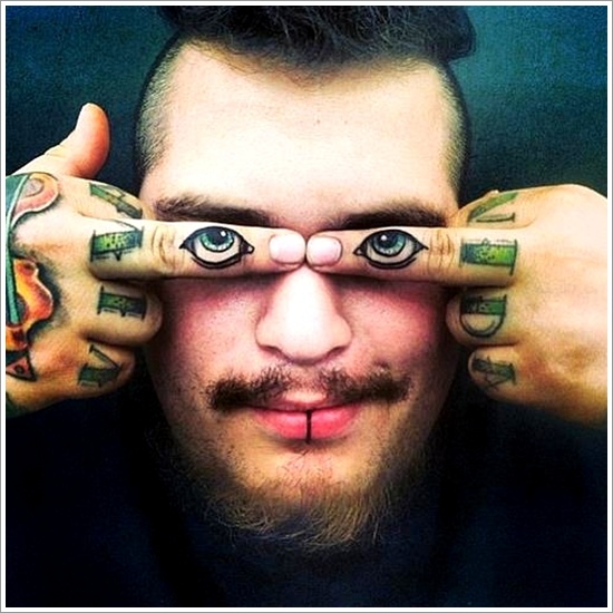 Not so common eye tattoo design, idea 21