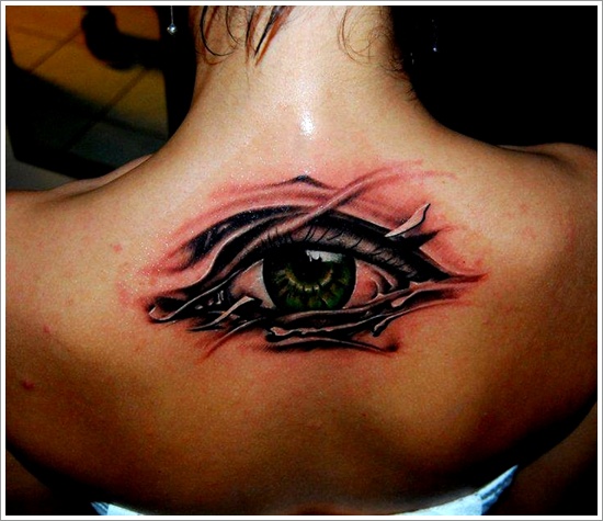 Not so common eye tattoo design, idea 24