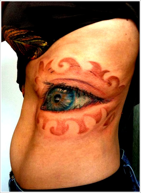 Not so common eye tattoo design, idea 26