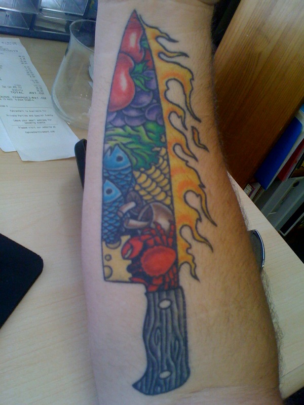 Food tattoo design, idea 1
