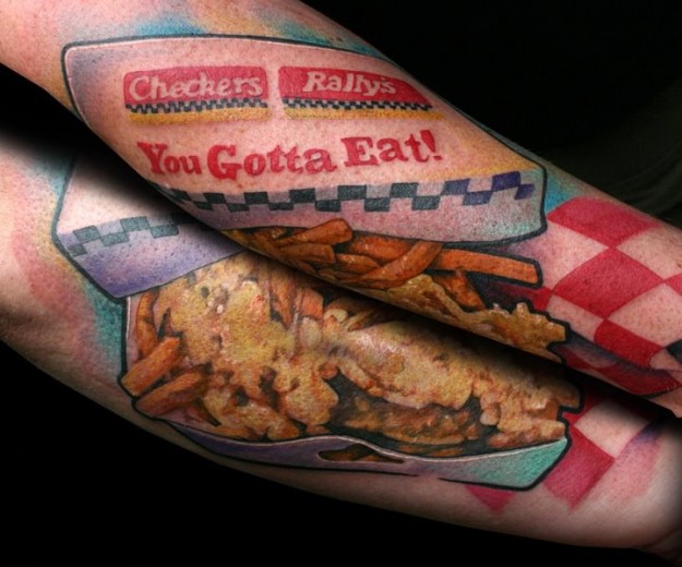 Food tattoo design, idea 24