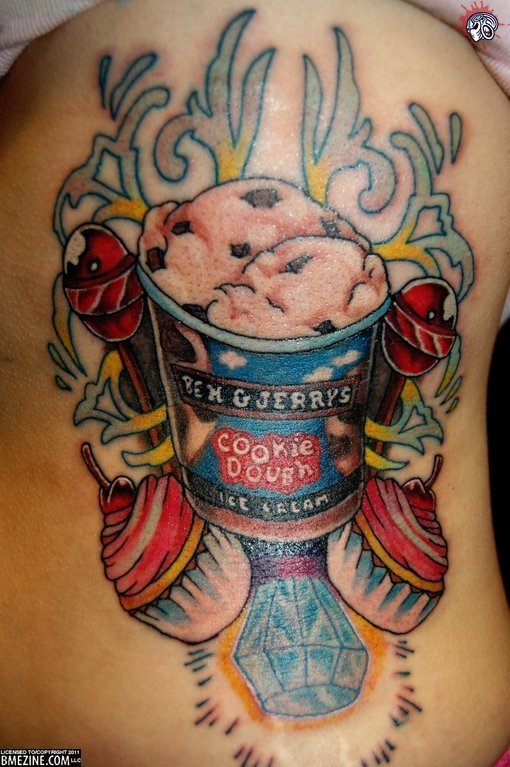 Food tattoo design, idea 6