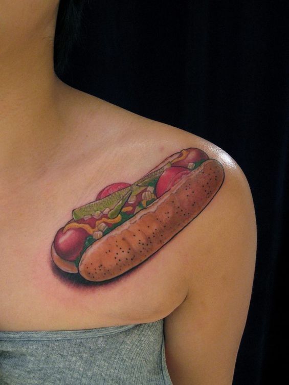 Food tattoo design, idea 7