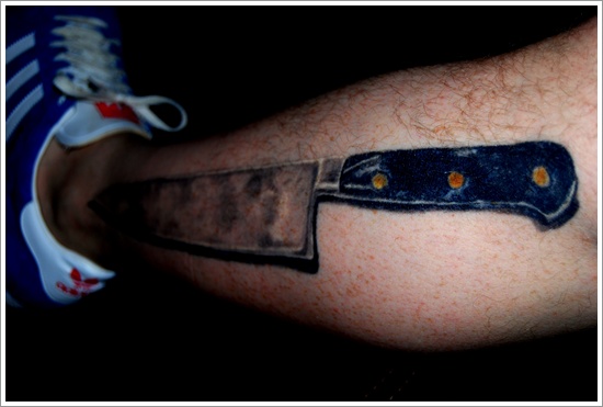 Daggers or knives tattoo design, idea 27