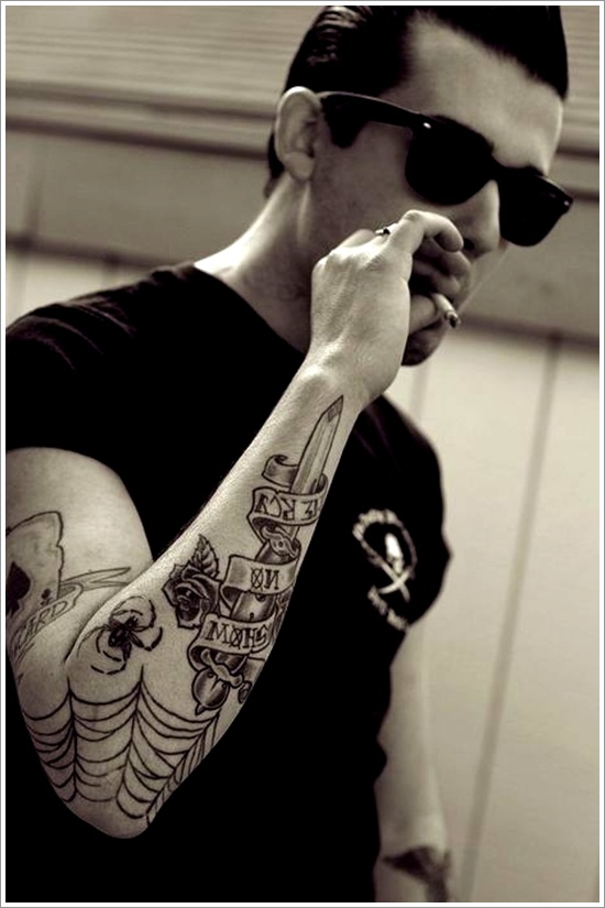 Daggers or knives tattoo design, idea 8