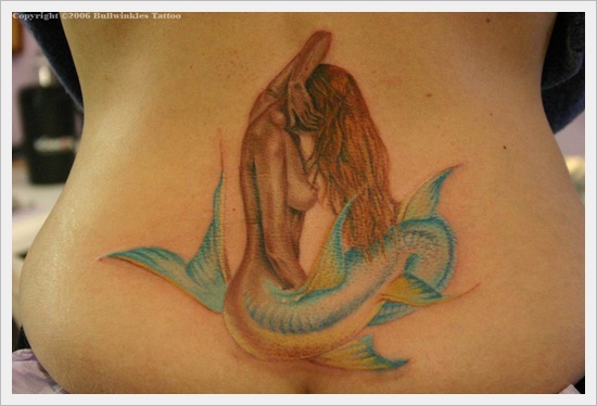 Beautiful examples of mermaid tattoos design, idea 8
