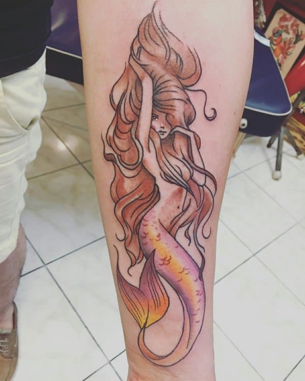 Beautiful examples of mermaid tattoos design, idea 53