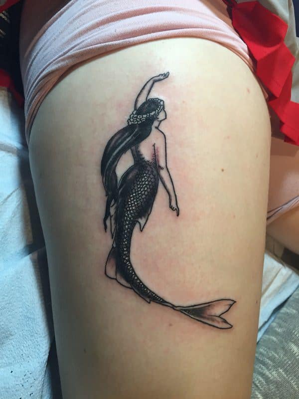 Beautiful examples of mermaid tattoos design, idea 67