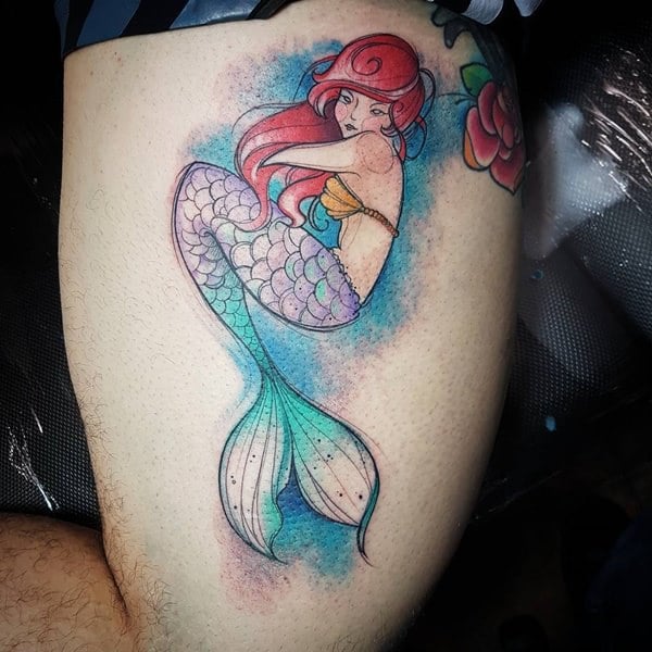 Beautiful examples of mermaid tattoos design, idea 71