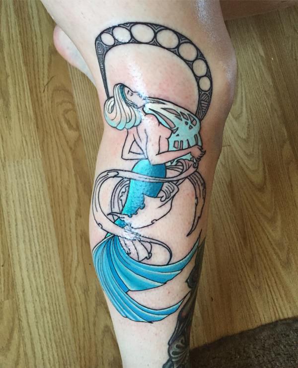 Beautiful examples of mermaid tattoos design, idea 55