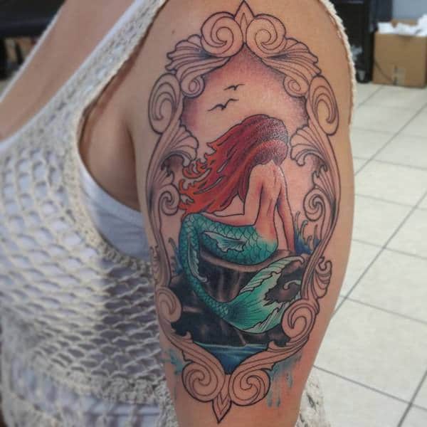 Beautiful examples of mermaid tattoos design, idea 35