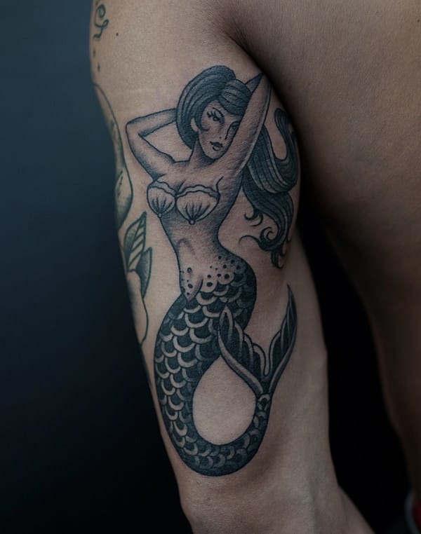 Beautiful examples of mermaid tattoos design, idea 56