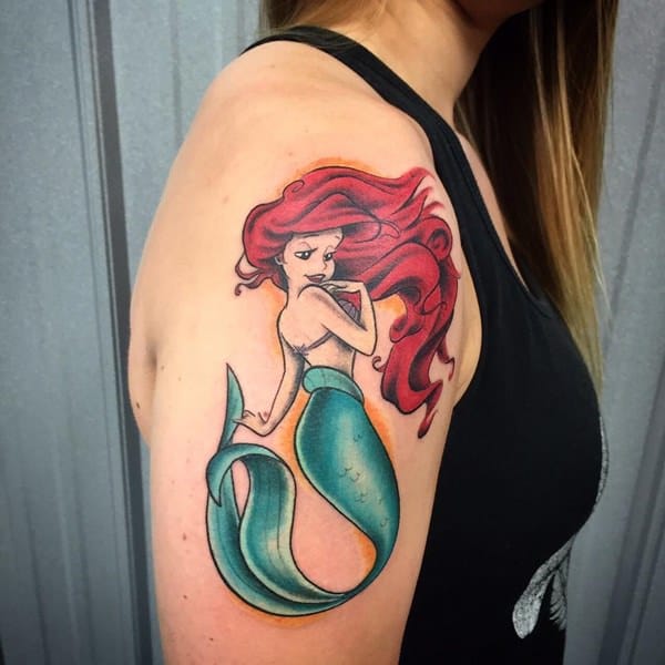 Beautiful examples of mermaid tattoos design, idea 43