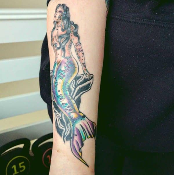 Beautiful examples of mermaid tattoos design, idea 44