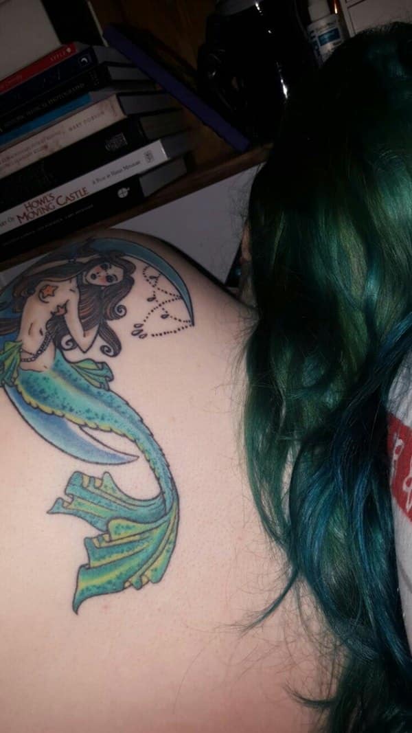 Beautiful examples of mermaid tattoos design, idea 57
