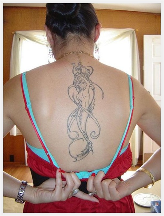 Beautiful examples of mermaid tattoos design, idea 9