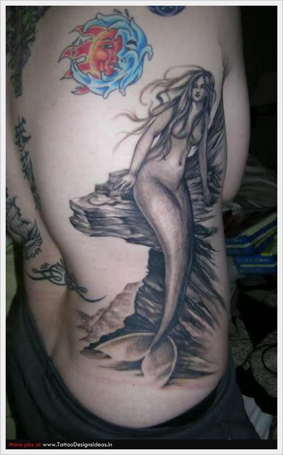 Beautiful examples of mermaid tattoos design, idea 11