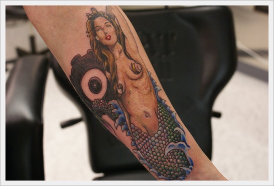 Beautiful examples of mermaid tattoos design, idea 10