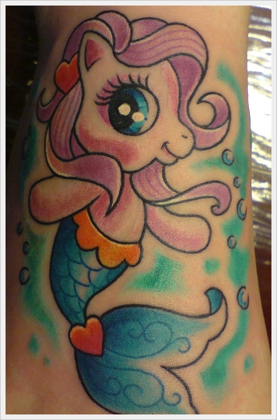 Beautiful examples of mermaid tattoos design, idea 13