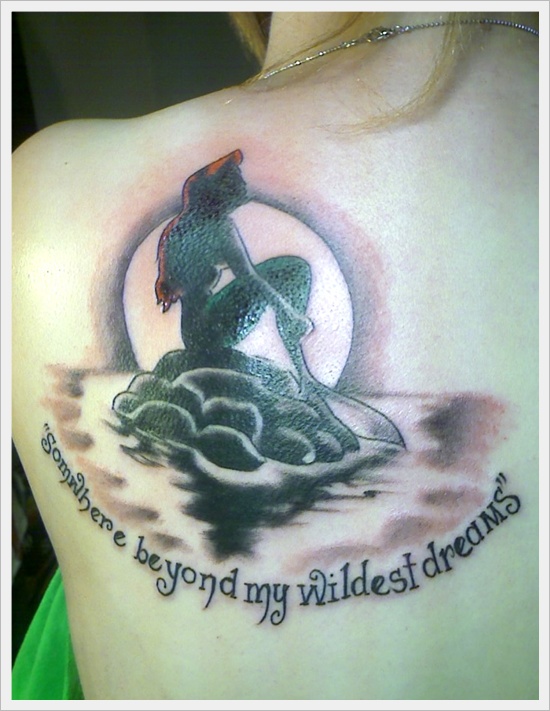 Beautiful examples of mermaid tattoos design, idea 5