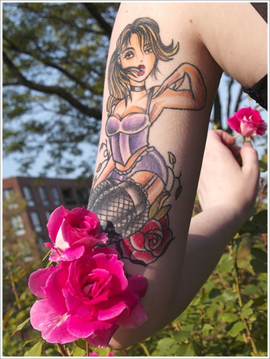 Pin up girls design, idea 4