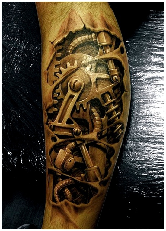 Ripped skin tattoo design, idea 27
