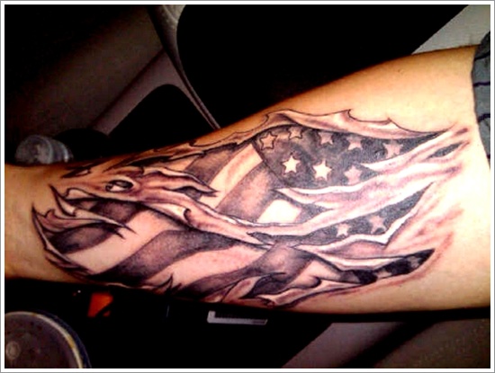 Ripped skin tattoo design, idea 13