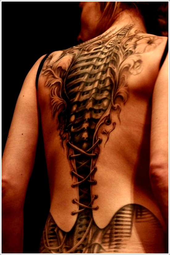 Ripped skin tattoo design, idea 8