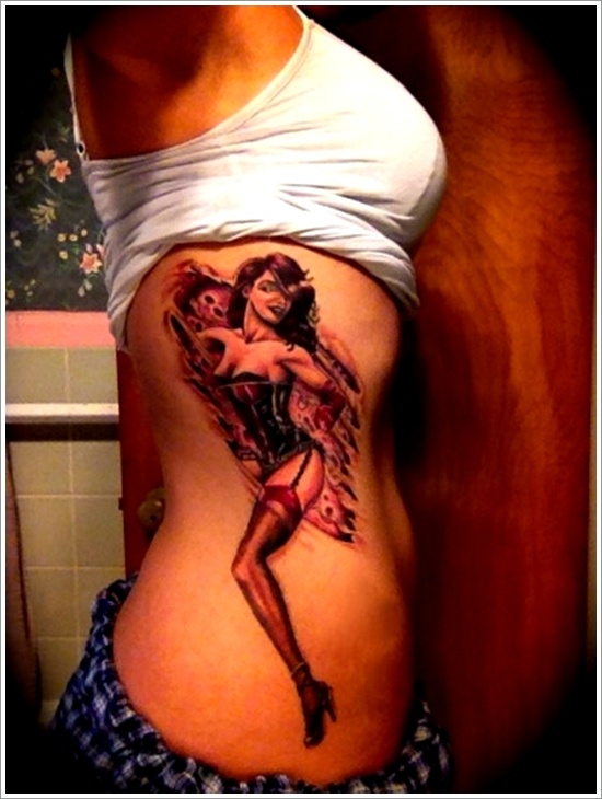 Ripped skin tattoo design, idea 30