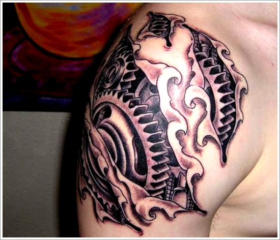 Ripped skin tattoo design, idea 5