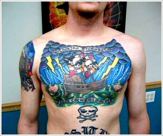 Regal ship based tattoo design, idea 14