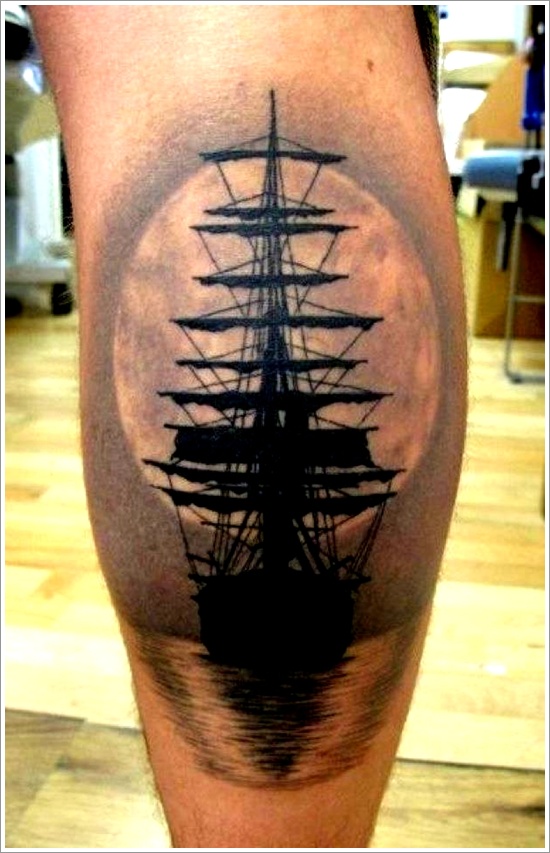 Regal ship based tattoo design, idea 11