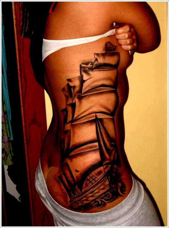 Regal ship based tattoo design, idea 9