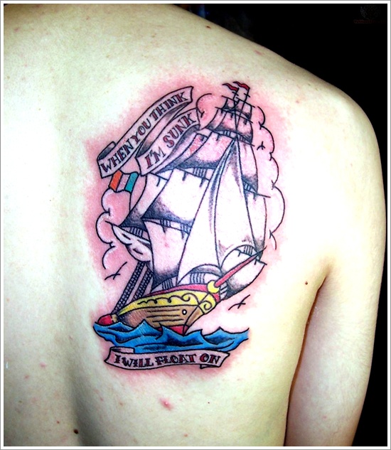 Regal ship based tattoo design, idea 24