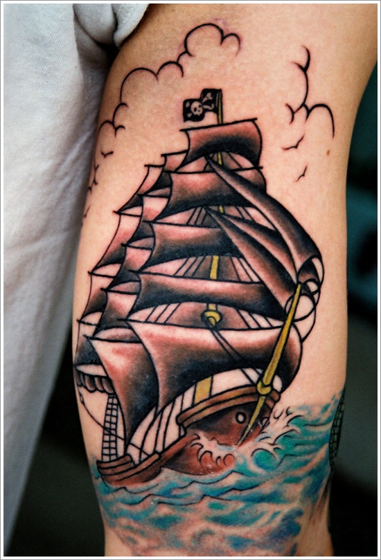 Regal ship based tattoo design, idea 25