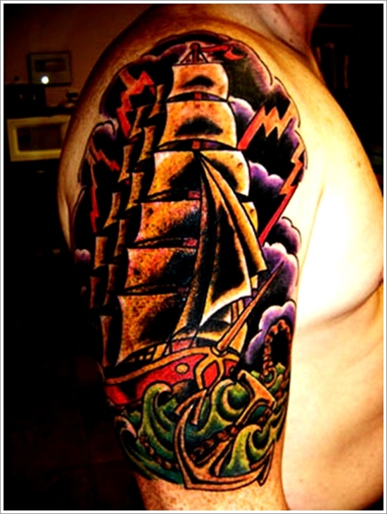 Regal ship based tattoo design, idea 18
