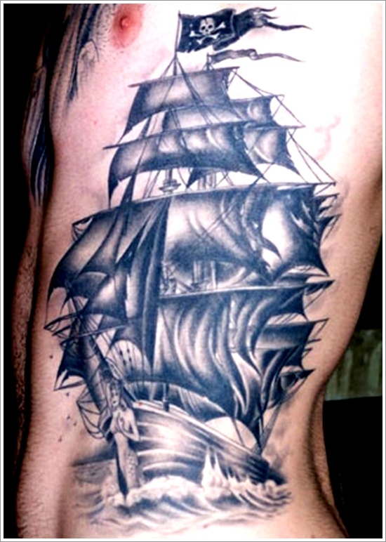 Regal ship based tattoo design, idea 26