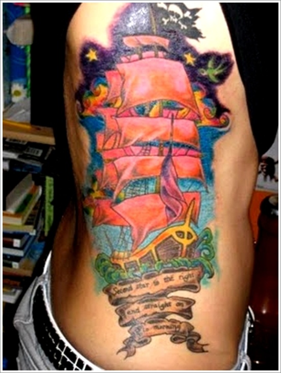 Regal ship based tattoo design, idea 27