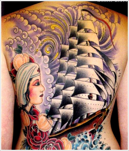 Regal ship based tattoo design, idea 16