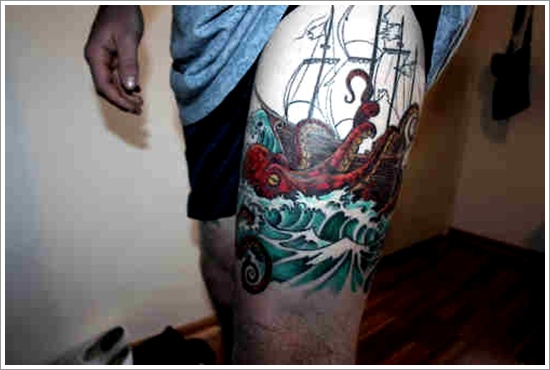 Regal ship based tattoo design, idea 29